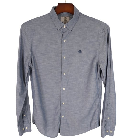 Timberland Other - Timberland Mens Small Slim Fit Chambray Long Sleeve Button Up Shirt